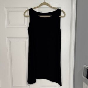 Logo Athletic Black Sleeveless Tunic